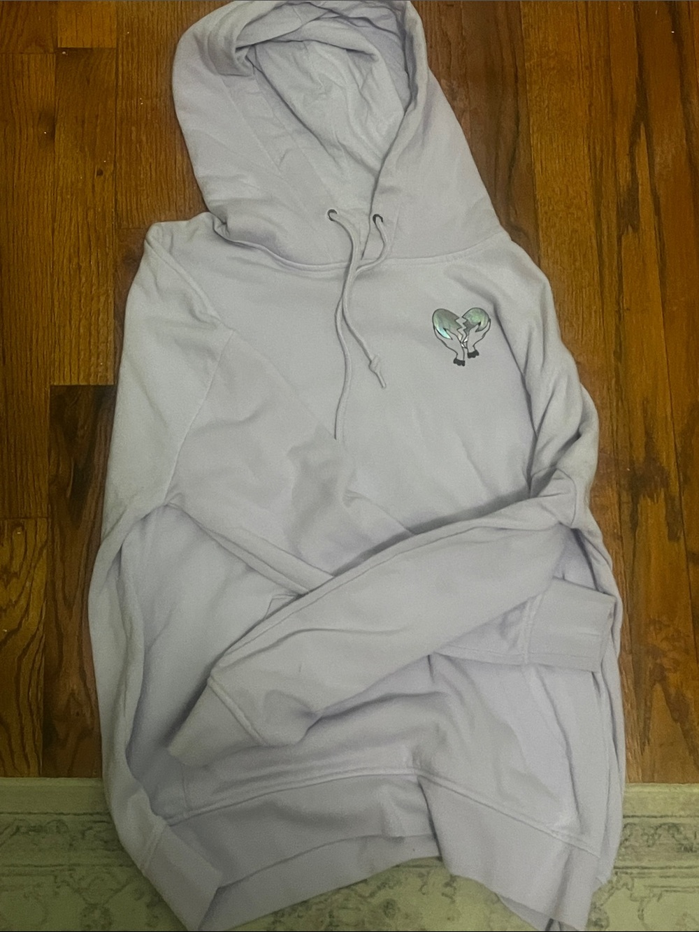 ALAB Lilac Pullover Hoodie with Drawstring